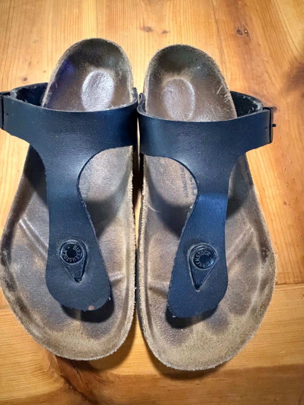 Black Women's Toe-Post Sandals